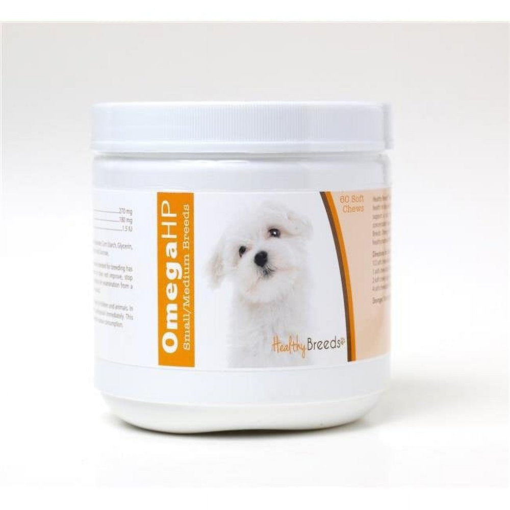 Healthy Breeds Maltese Omega HP Fatty Acid Skin and Coat Support Soft Chews