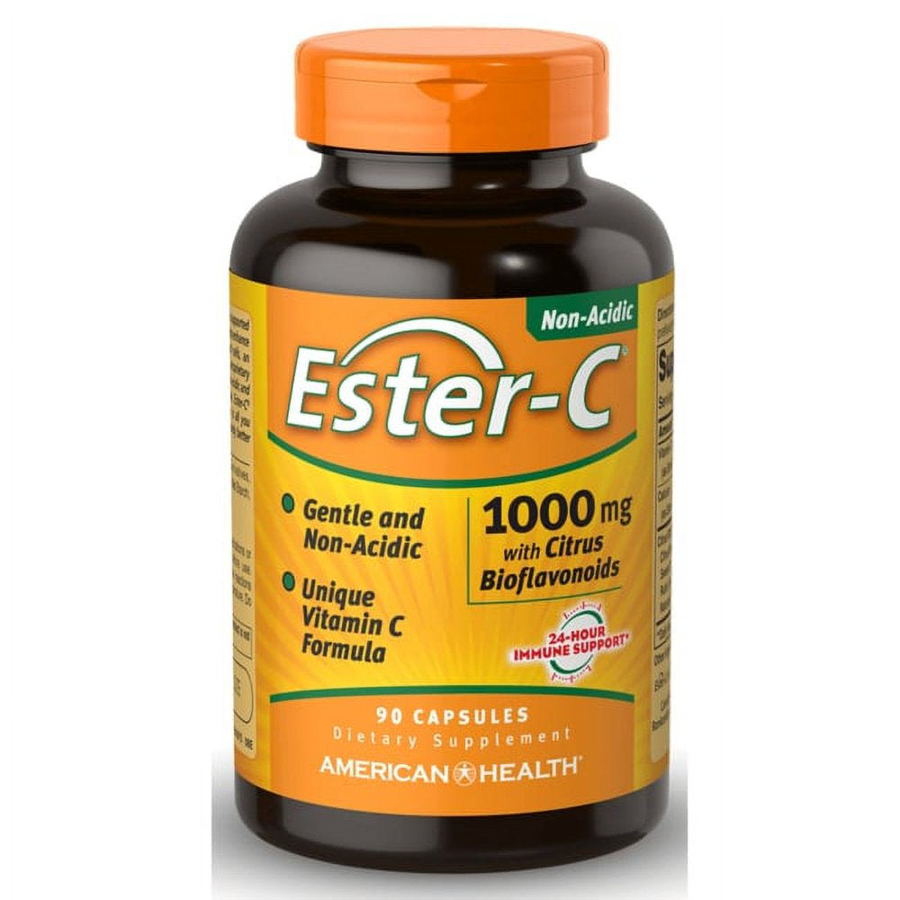 American Health Ester-C with Citrus Bioflavonoids 1000 Mg Capsules, 90 Ct