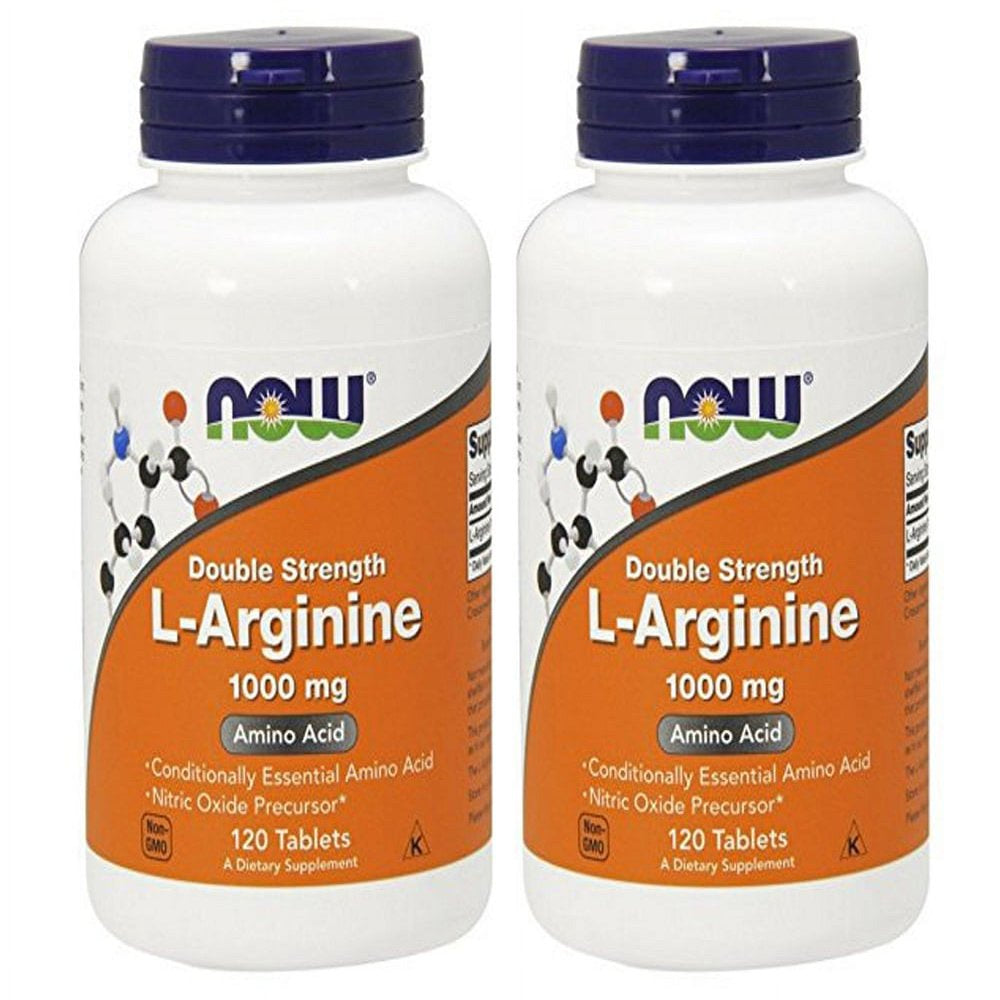 Now Foods - L Arginine 1000 Mg 120 Tablets (Pack of 2)