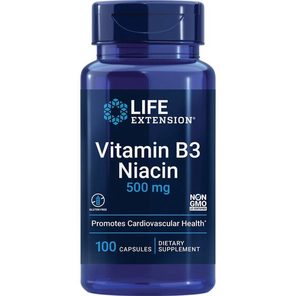 Life Extension Vitamin B3 Niacin 500 Mg 100 Caps
