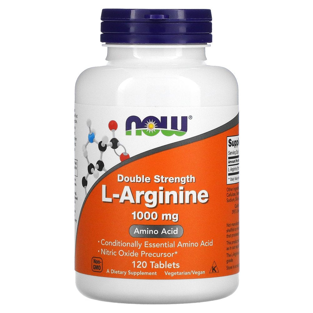 Now Foods, Larginine, 1,000 Mg, 120 Tablets Pack of 4