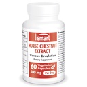 Supersmart - Horse Chestnut Extract 500 Mg per Day - 20% Aescin - Circulation & Vein Support Supplements - Natural Diuretic for Heavy Legs | Non-Gmo & Gluten Free - 60 Vegetarian Capsules