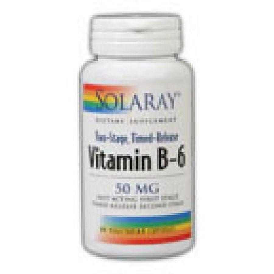 B-6 50 Two Stage Timed Release Solaray 60 Caps