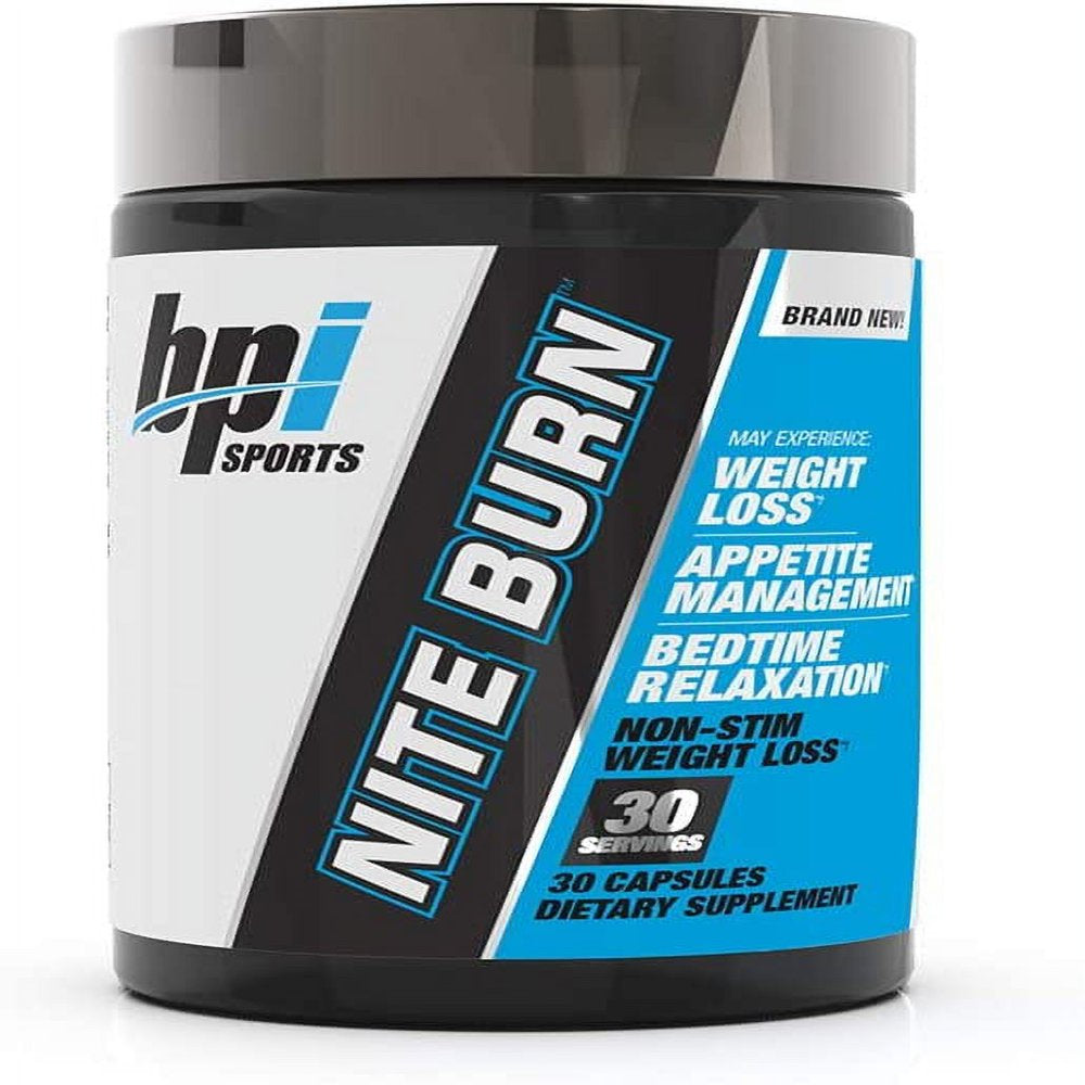 BPI Sports Nite Burn – Fat Burner – Sleeping Pill – Keto-Friendly – Weight Loss, Burn Fat, Relaxation, Boost Metabolism – 30 Servings – 640Mg