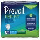Prevail Per-Fit Daily Briefs, Incontinence, Disposable, Maximum plus Absorbency, Large, 18 Count, 1 Pack