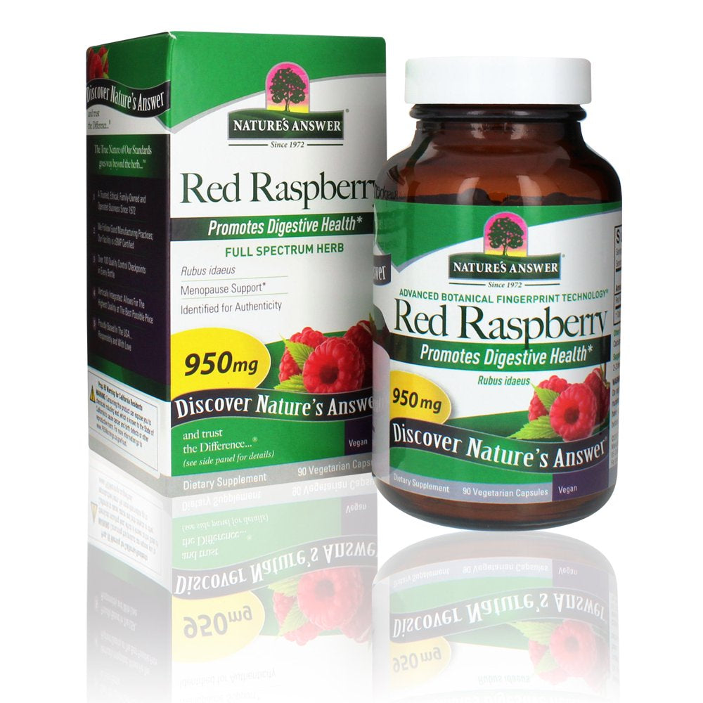 Nature'S Answer - Red Raspberry Leaf 950 Mg. - 90 Vegetarian Capsules
