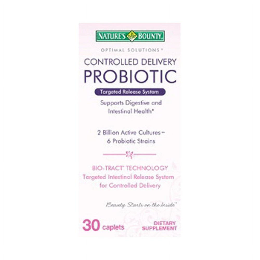 Nature'S Bounty Optimal Solutions Probiotic Caplets, 30 Ct, 6-Pack