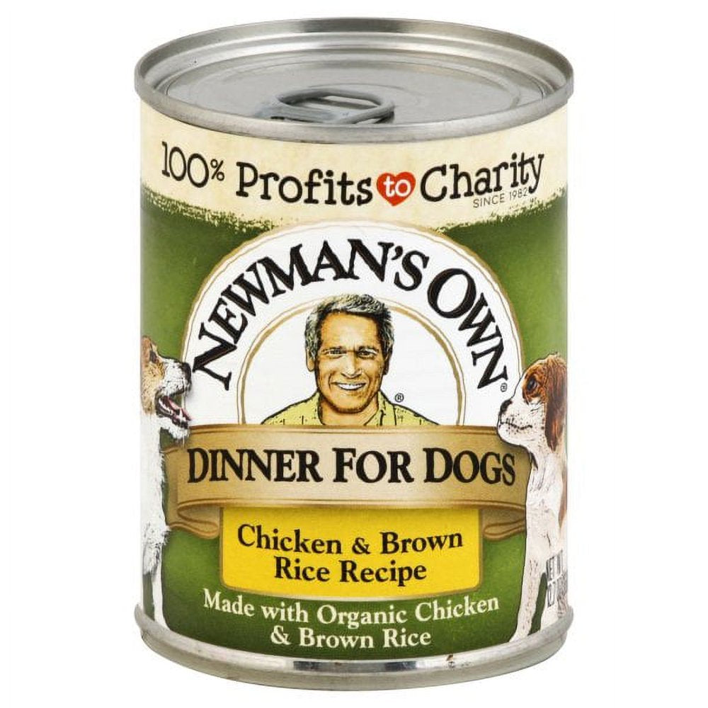 NEWMANS OWN ORGANIC, DOG CAN CHCKN BRN RICE ORG3, 12.7 OZ