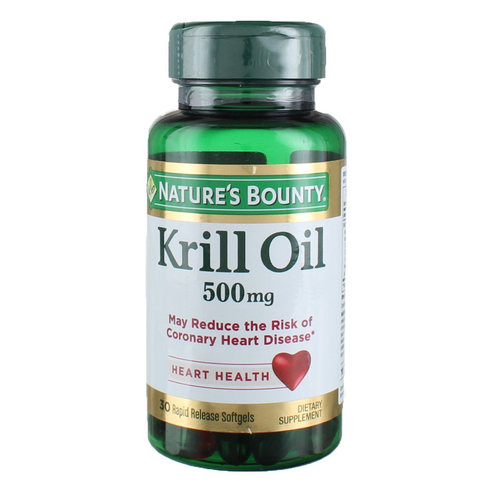 Nature'S Bounty Krill Oil Softgels, 500 Mg, 30 Ct