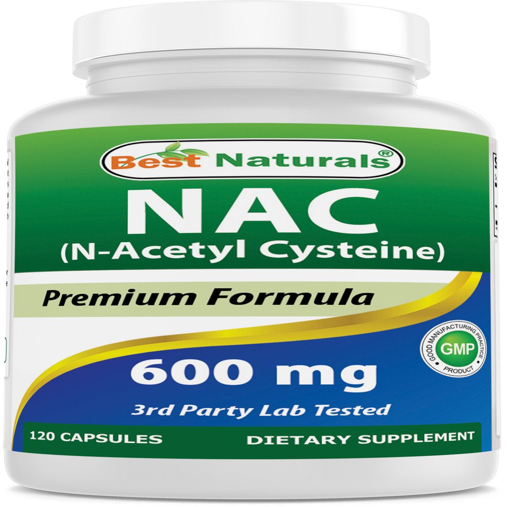 Best Naturals NAC (N-Acetyl Cysteine) 600 Mg 120 Capsules