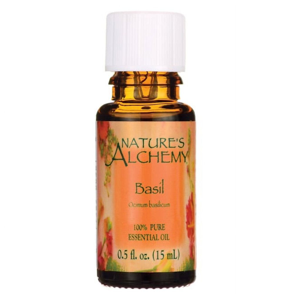Nature'S Alchemy Pure Essential Oil Basil 0.5 Fl Oz Liq
