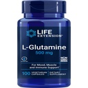 Life Extension L-Glutamine, 500 Mg L-Glutamine, Amino Acid, Supports Muscle Health and Immune Health, Gluten-Free, Non-Gmo, 100 Vegetarian Capsules
