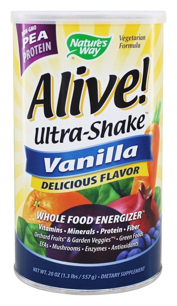 Nature'S Way Alive Pea Protein Powder, Vanilla, 15G Protein, 1.2 Lb