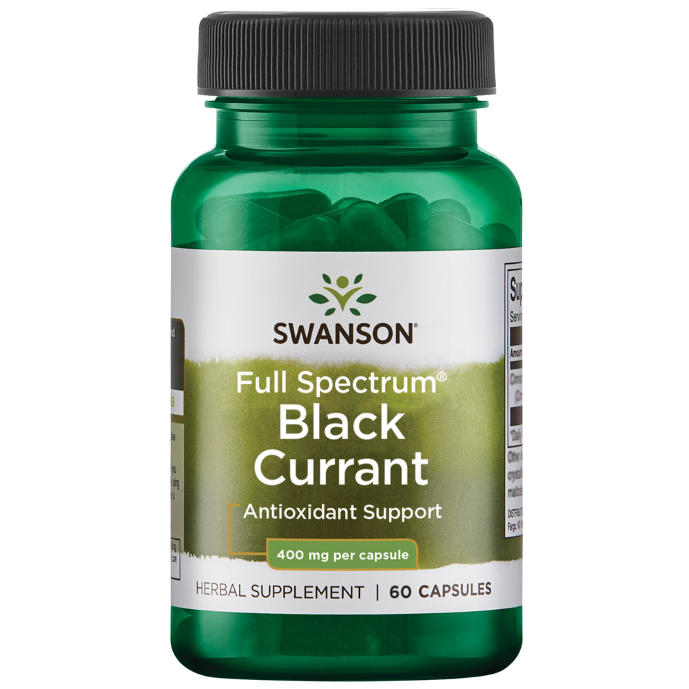 Swanson Full Spectrum Black Currant 400 Mg 60 Capsules