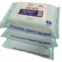Blue Unity 75% Alcohol Water Wipes, Moisture Seal Lid, 40 Wipes, Pack of 3.
