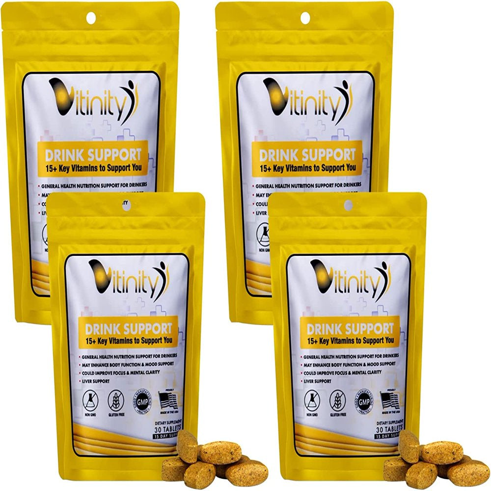 Drink Support Supplement - Craving Support, Liver Health, Reduce Intake Formula - Kudzu, Milk Thistle, Holy Basil, NAC for All Natural Detoxify, Gradual Reduction, and Stopping - 60 Day