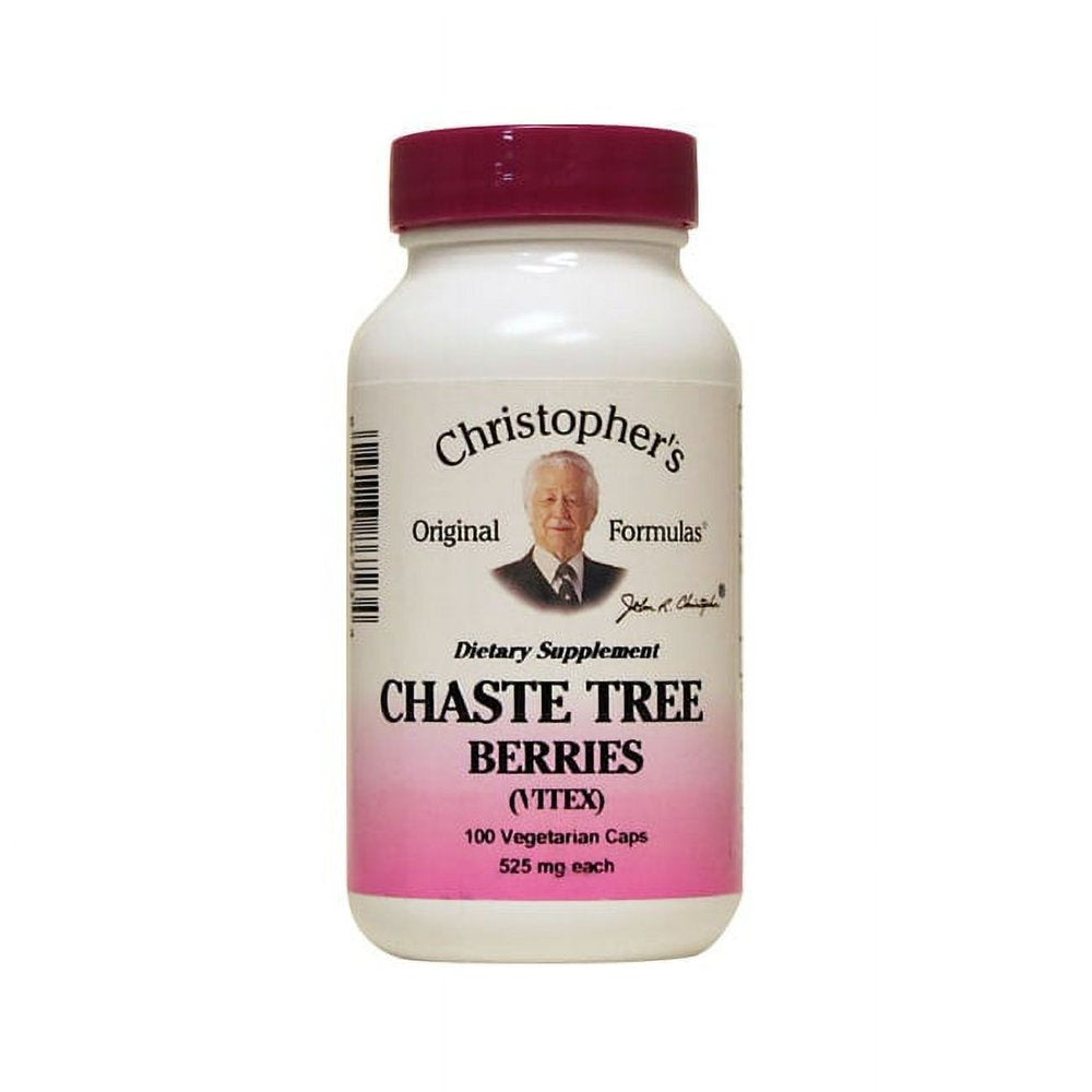 Chaste Tree Berries (Vitex), 525 Mg, 100 Vegetarian Caps, Christopher'S Original Formulas