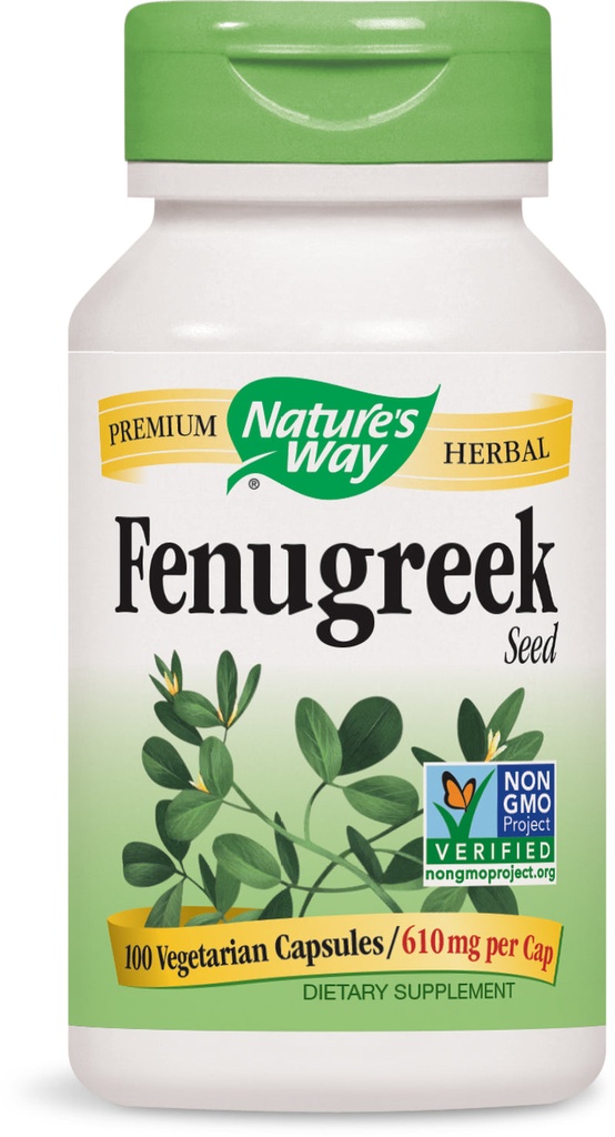 Nature'S Way - Fenugreek Seed 610 Mg 100 Capsules FENUG Exp.2.18+ SD