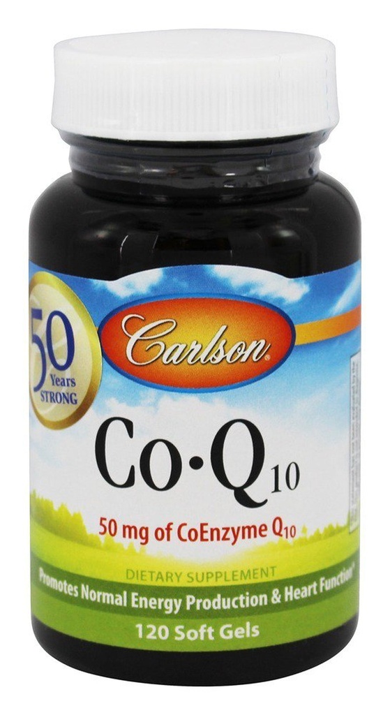 Carlson Labs - Co-Q10 50 Mg. - 120 Softgels