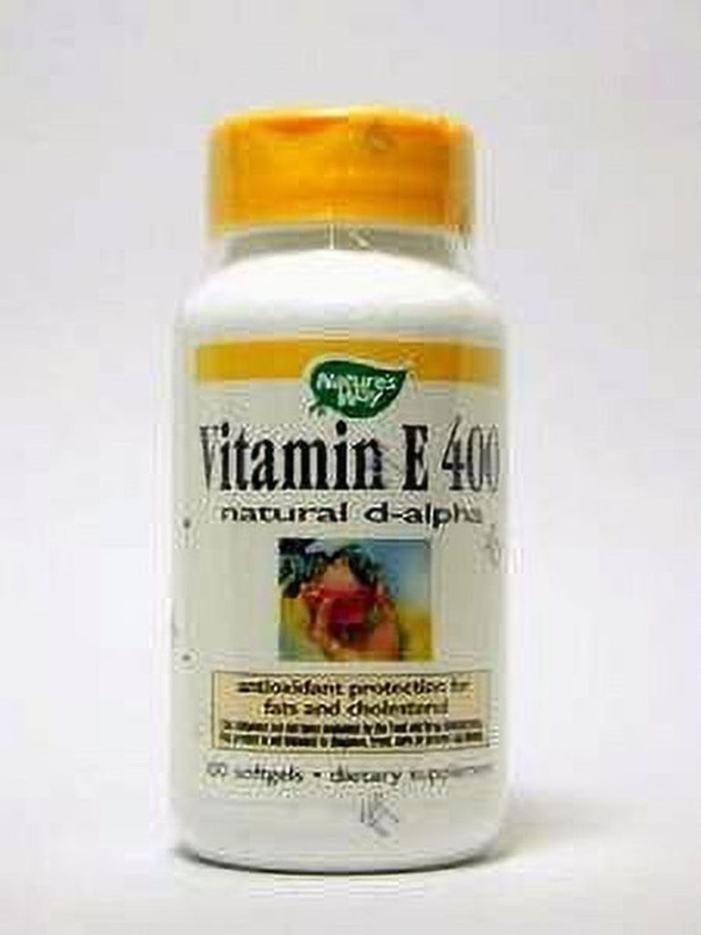 Nature'S Way Vitamin E, Natural D-Alpha, 400 Iu, Softgels, 100 Ea