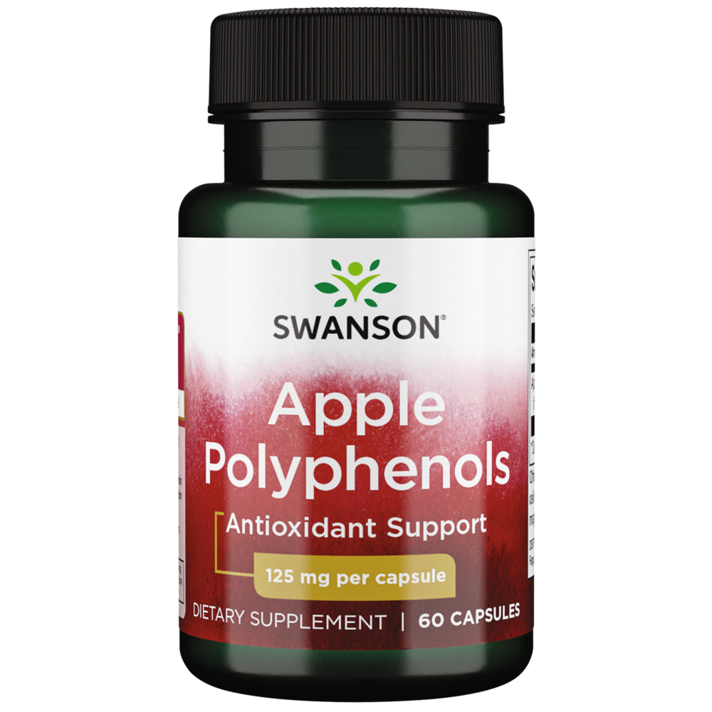 Swanson Maximum Strength Apple Polyphenols 125 Mg 60 Capsules