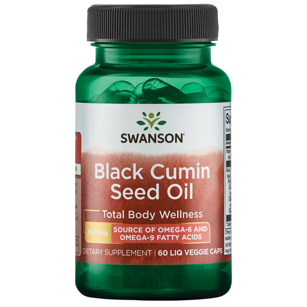 Swanson Black Cumin Seed Oil 500 Mg 60 Liq Vegcap