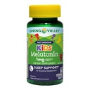 Spring Valley Kids Melatonin Chewable Tablets Dietary Supplement, Grape Flavor, 1 Mg, 60 Count