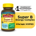 Nature Made Super B Energy Complex Softgels, Dietary Supplement, 60 Count