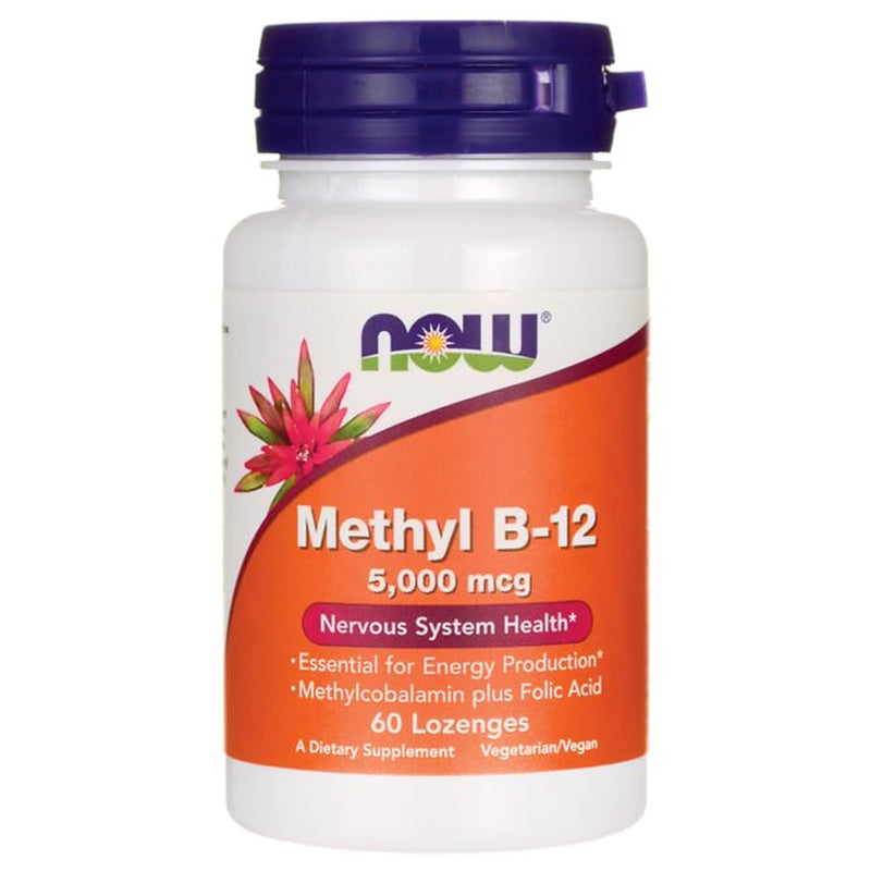 Methyl B12 - Methylcobalamin plus Folic Acid - 5,000 MCG (60 Lozenges)