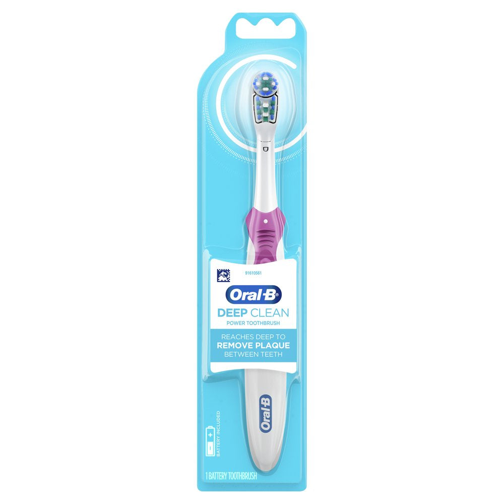 Oral-B Complete Battery Powered Toothbrush, 1 Count, Full Head, for Adults and Children 3+