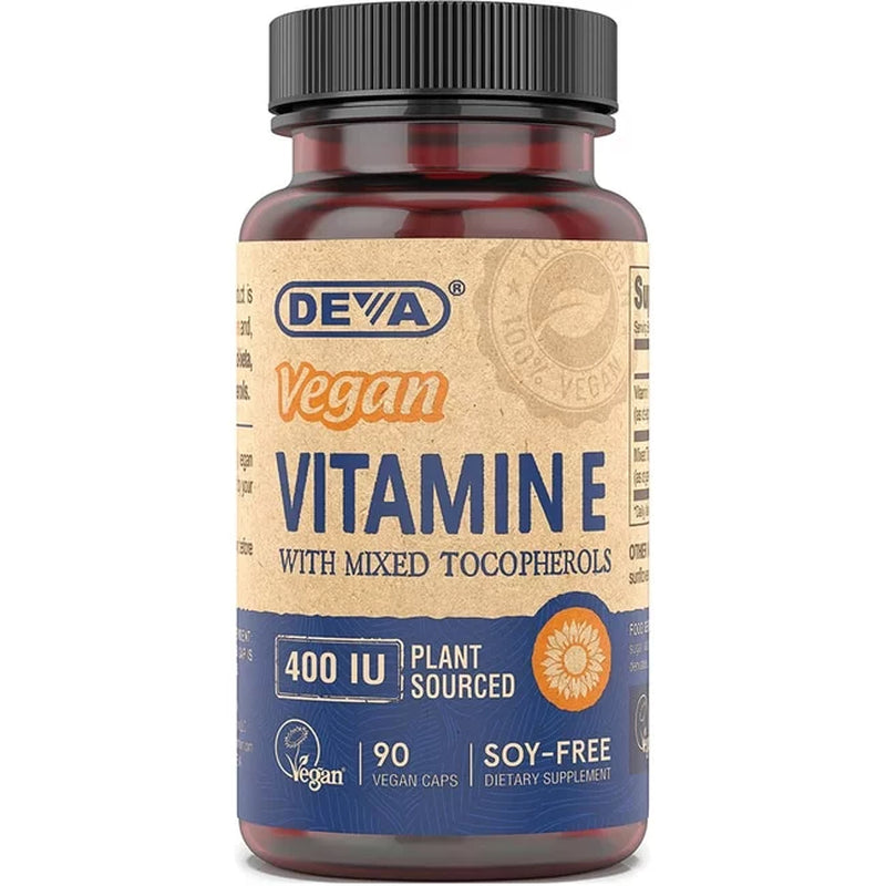 Deva Vegan Vitamin E with Mixed Tocopherols 90 Vegan Caps