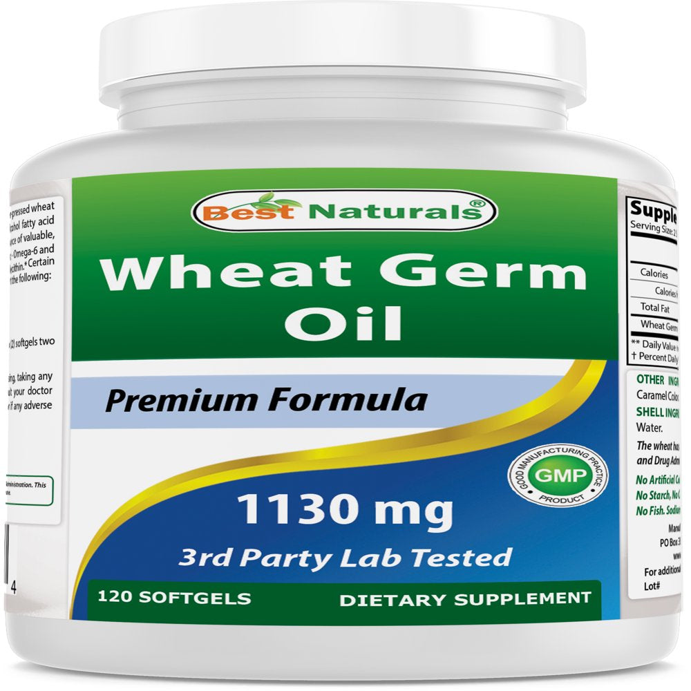 Best Naturals Wheat Germ Oil 1130 Mg, 120 Ct