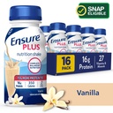 Ensure plus Meal Replacement Nutrition Shake, Vanilla, 8 Fl Oz, 16 Count