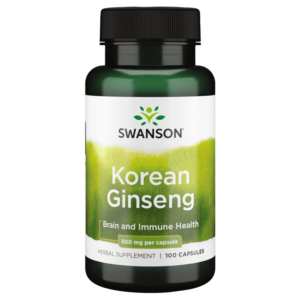Swanson Korean Ginseng 500 Mg 100 Capsules