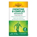 Country Life Coenzyme B Complex Advanced Capsules, 60 Count, Certified Gluten Free, Certified Vegan