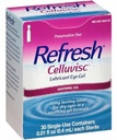 Refresh Celluvisc Lubricant Soothing Eye Gel, 0.01 Oz Single Use Vials, 30 Count per Box 5 Boxes