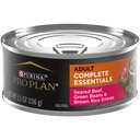 Purina Pro Plan Complete Essentials for Adult Dogs Beef Green Beans, 5.5 Oz Cans (24 Pack)