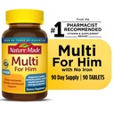 Nature Made Men'S Multivitamin Tablets, 90 Count for Daily Nutritional Support