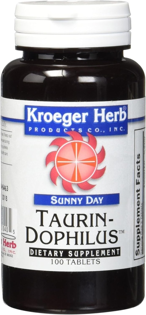 Kroeger Herb Sunday Day Taurine Dophilus, 100 Count