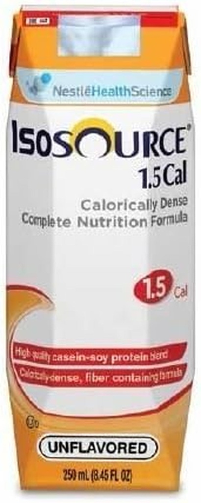 Isosource 1.5 Cal with Fiber Unflavored 250Ml Brikpaks 24/Case