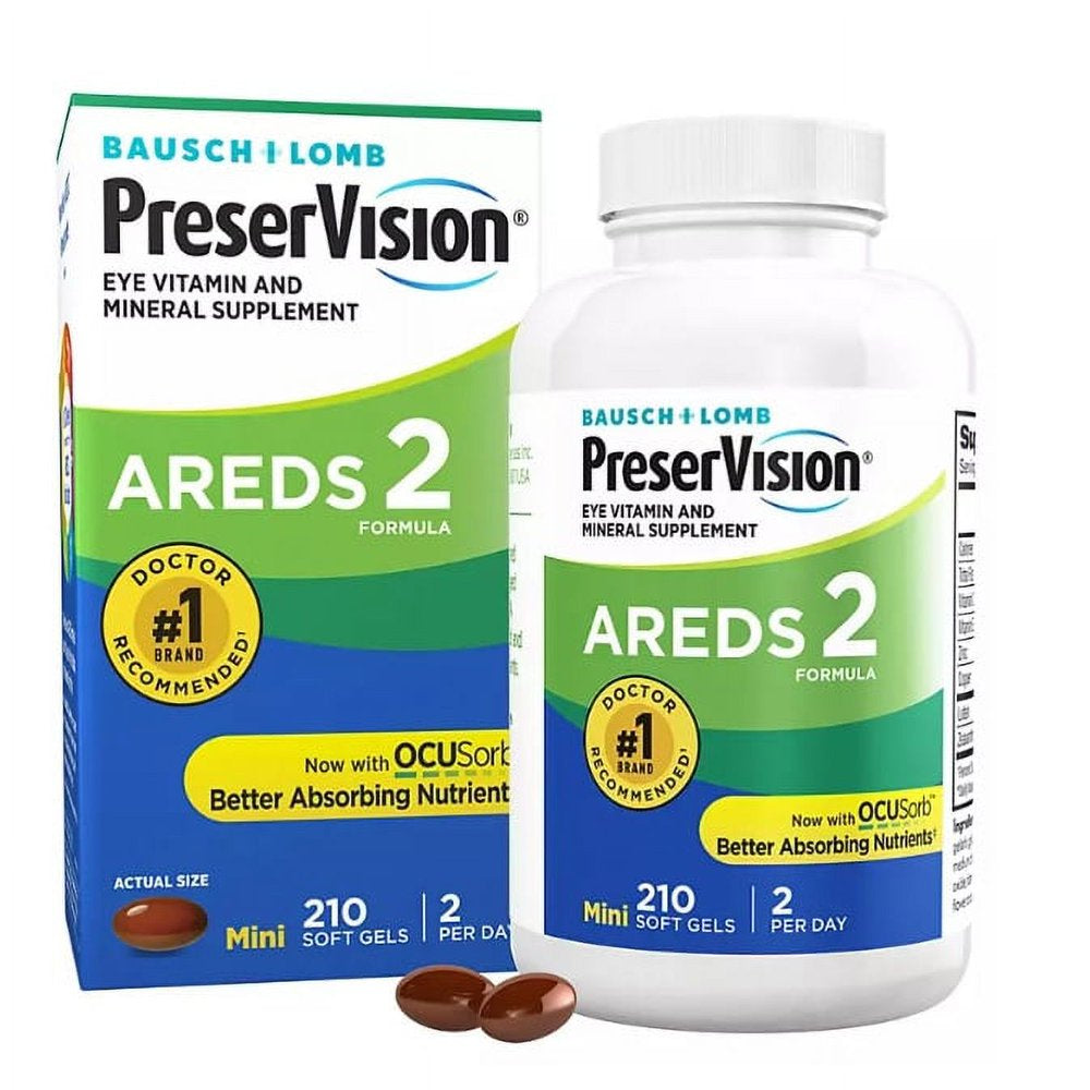Preservision AREDS 2 Formula Eye Vitamin & Mineral Supplement - 210 Softgels