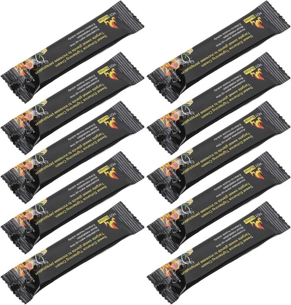 10Pcs Sweat Workout Booster Burn Calories Shaping Gym Belly Burning Cream