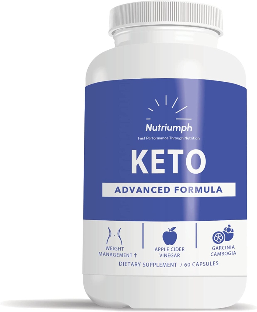 Nutriumph Keto BHB Exogenous Ketones | Keto Diet Pills | Advanced Ketone Supplement for Women & Men | BHB Salts, Apple Cider Vinegar, Garcinia Cambogia & Digestive Enzymes - 30 Day Supply