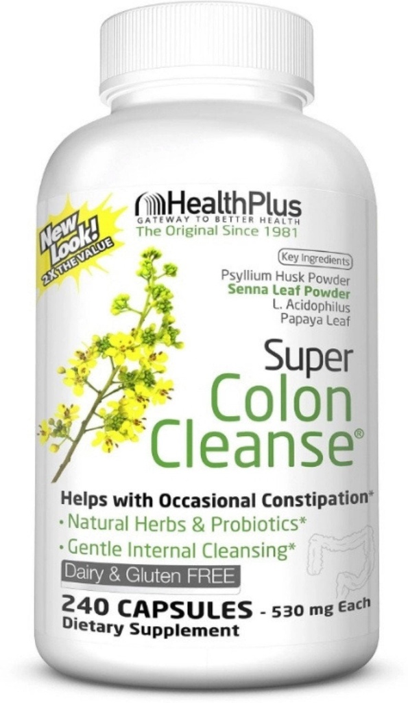 Health plus Super Colon Cleanse, Capsules 240 Ea