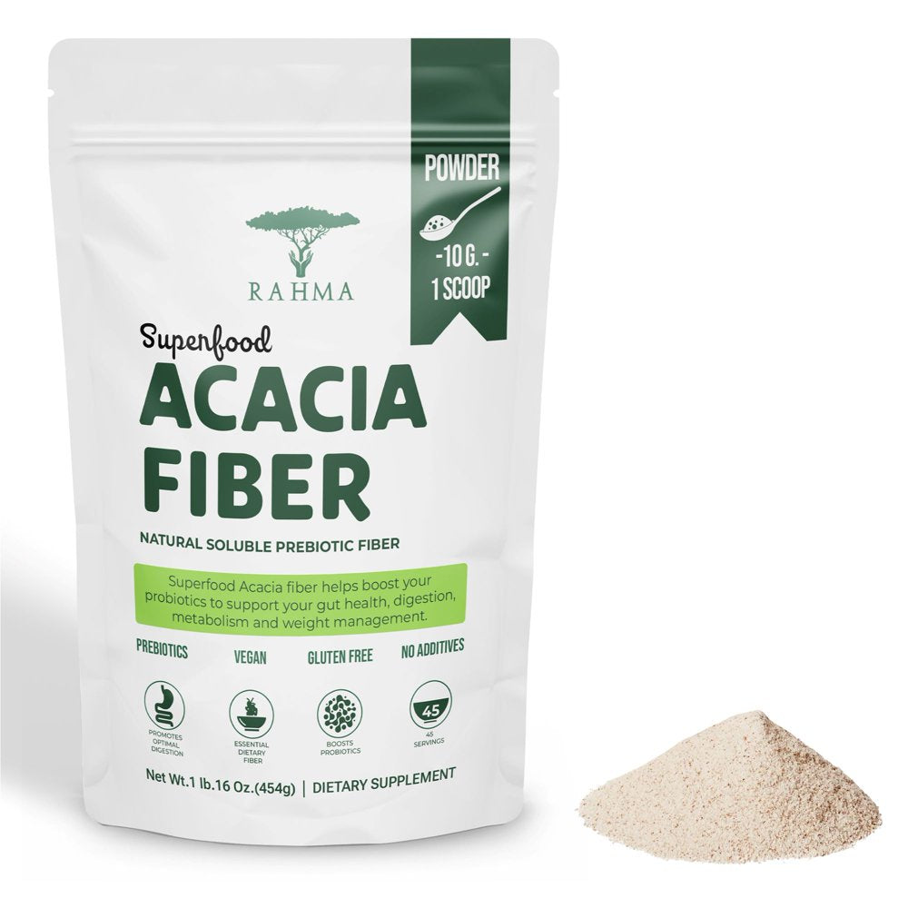 Superfood Acacia Fiber 16 Oz.1 Lb. Natural Soluble Prebiotic Fiber Supplement for Gut Health and Weight Management. Fibra Para Bajar De Peso. IBS & Leaky Gut Repair.Promotes Optimal Digestion.