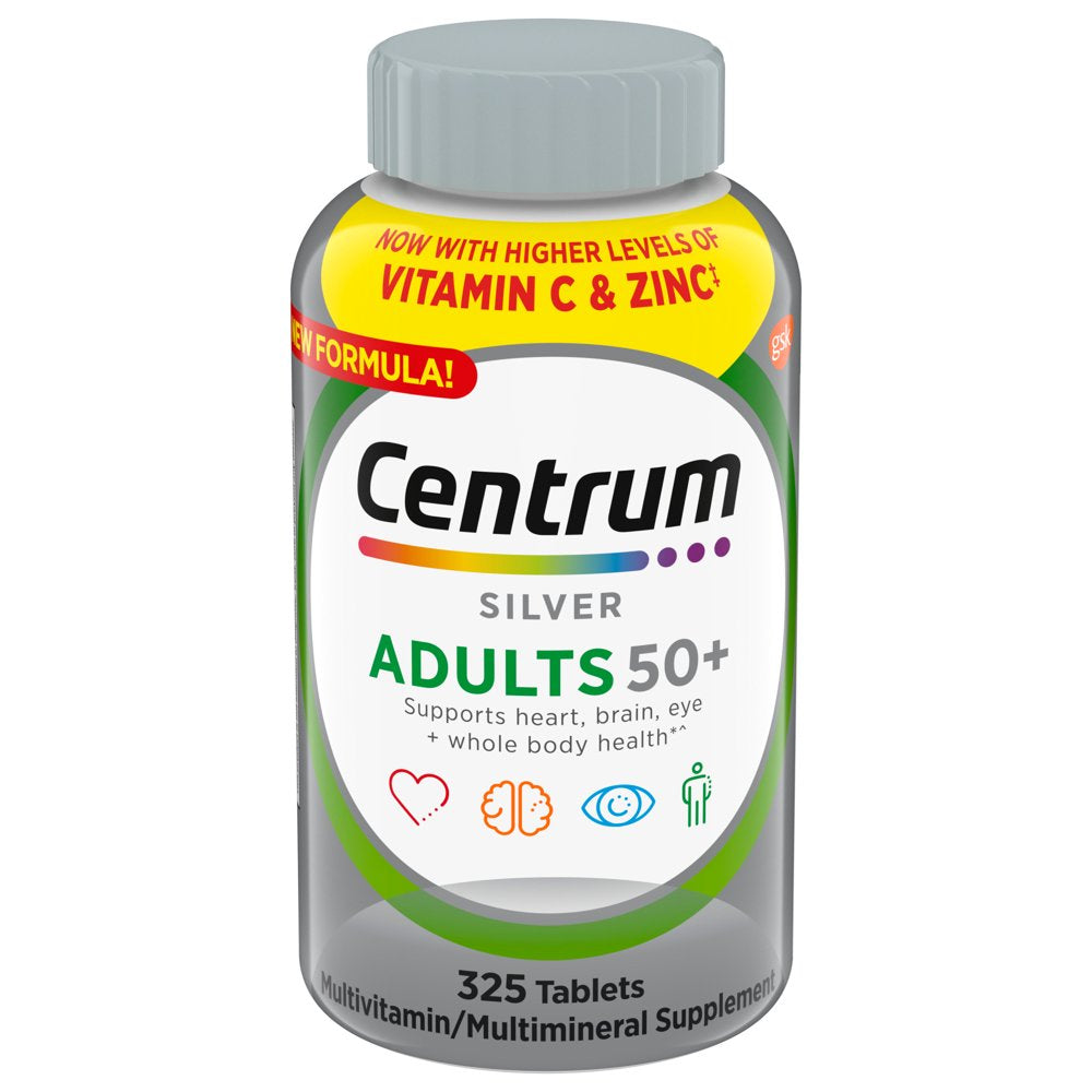 Centrum Silver Multivitamin for Adults 50 Plus, Multimineral Supplement, 325 Ct