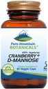 Cranberry D Mannose Capsules 1000Mg Kosher Vegan with Cranberry Concentrate