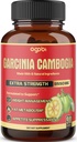 Pure Garcinia Cambogia Capsules 8550Mg - 6In1 with Green Tea, Arjuna, Garlic Bulb, Turmeric & Black Pepper - Weight Support Supplement - Appetite Suppressant - 90 Counts