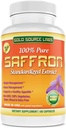 Saffron Extract Supplement - 88.25 Mg Capsules with Standardized .3% Safranal Extract plus Pure Saffron Powder, 60 Maximum Strength Vegetarian Pills - Premium Appetite and Eye Supplement
