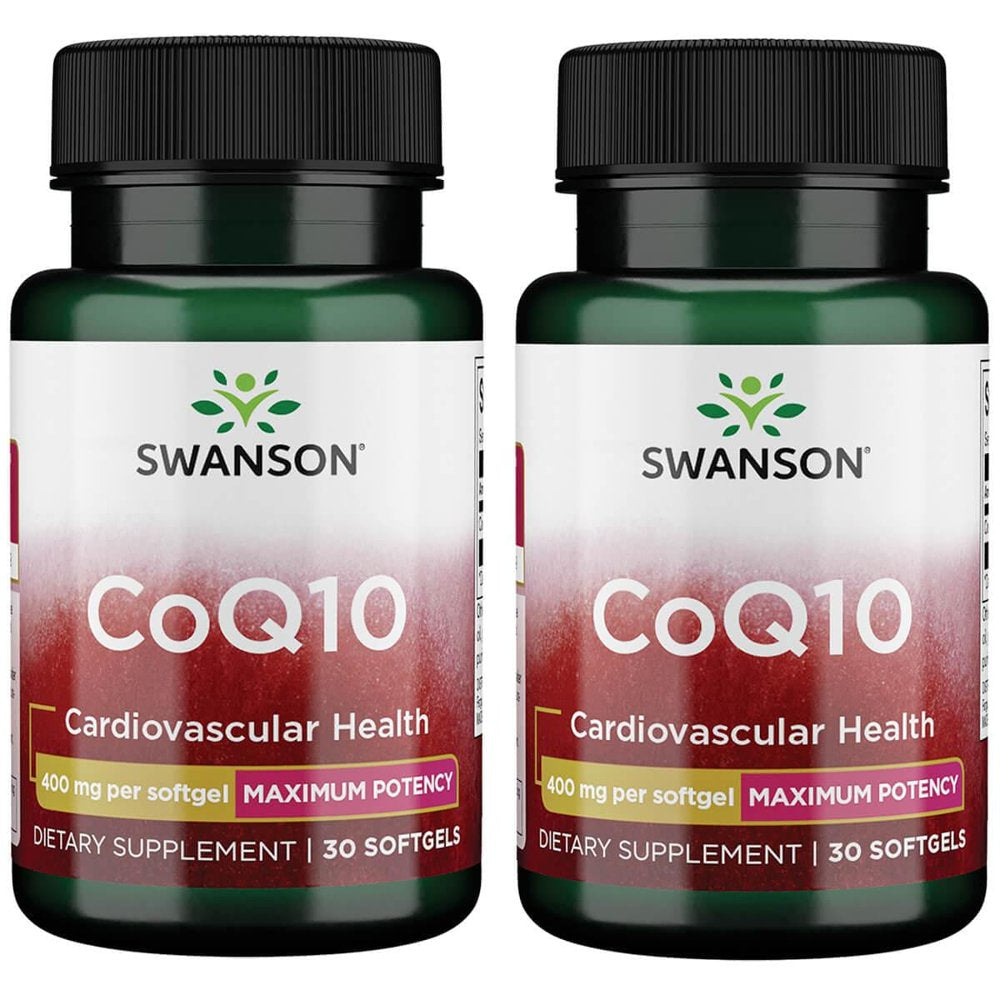 Swanson Coq10 - Maximum Potency 400 Mg 30 Sgels 2 Pack